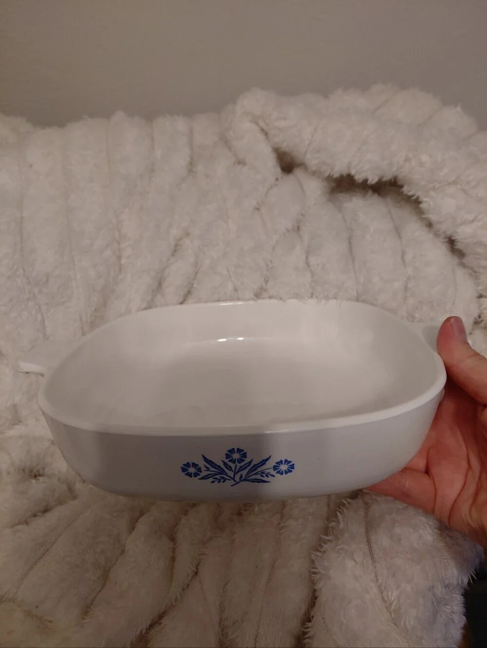 P9B 2.5 Quart Corning Ware Blue Cornflower Casserole Dish